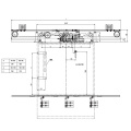 Dispositivo de porta de patamar de abertura central de 4 folhas CM01 (CK)